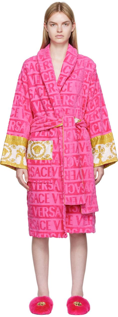 pink robe versace